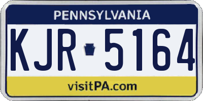 PA license plate KJR5164