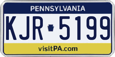 PA license plate KJR5199