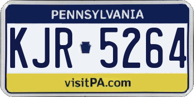 PA license plate KJR5264