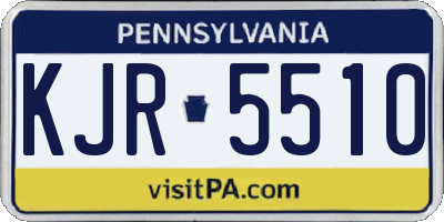 PA license plate KJR5510