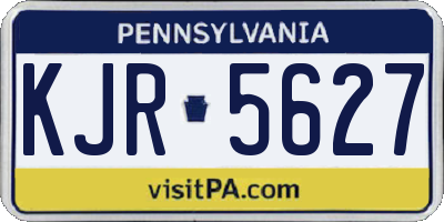 PA license plate KJR5627