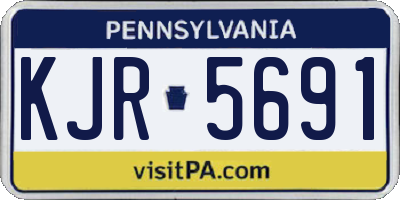 PA license plate KJR5691