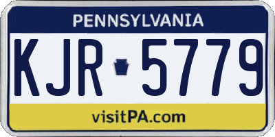PA license plate KJR5779
