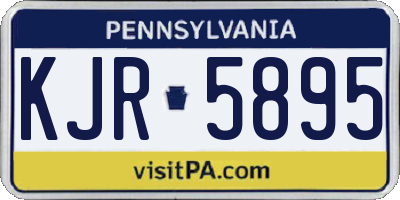 PA license plate KJR5895