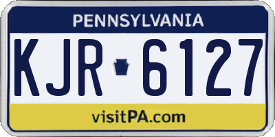 PA license plate KJR6127