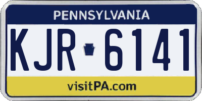PA license plate KJR6141