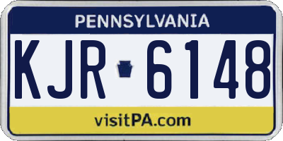 PA license plate KJR6148