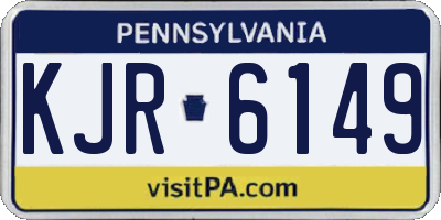 PA license plate KJR6149