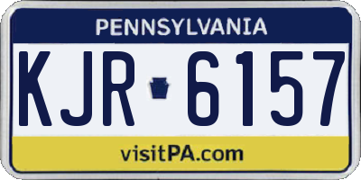 PA license plate KJR6157
