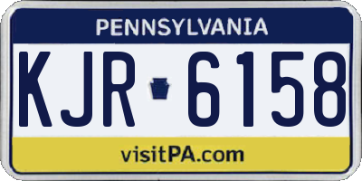 PA license plate KJR6158