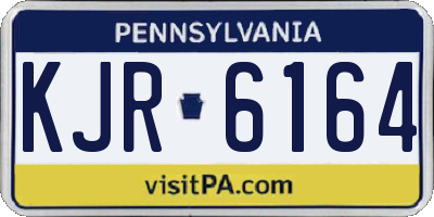 PA license plate KJR6164