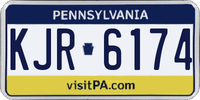 PA license plate KJR6174