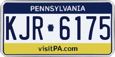 PA license plate KJR6175