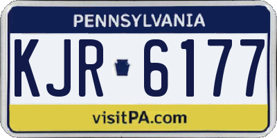PA license plate KJR6177