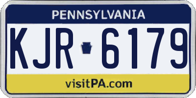 PA license plate KJR6179