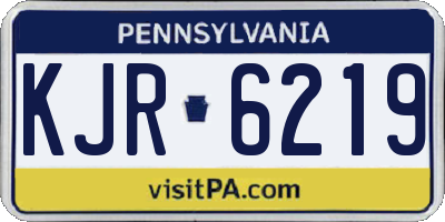 PA license plate KJR6219