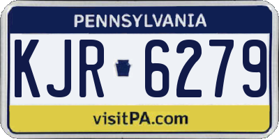 PA license plate KJR6279