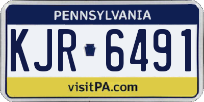 PA license plate KJR6491