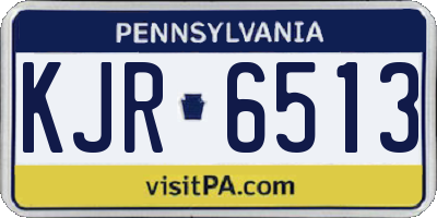 PA license plate KJR6513