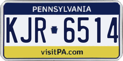 PA license plate KJR6514