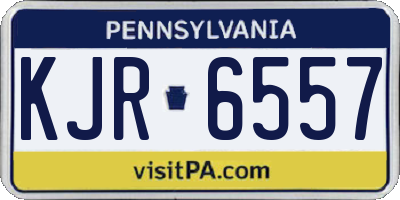 PA license plate KJR6557