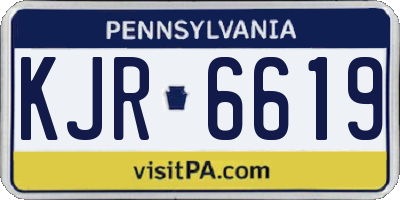 PA license plate KJR6619