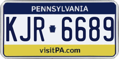 PA license plate KJR6689