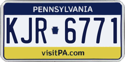 PA license plate KJR6771