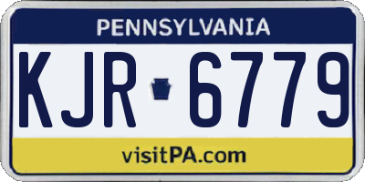 PA license plate KJR6779