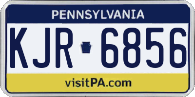 PA license plate KJR6856