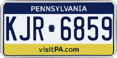 PA license plate KJR6859