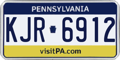 PA license plate KJR6912