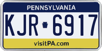 PA license plate KJR6917