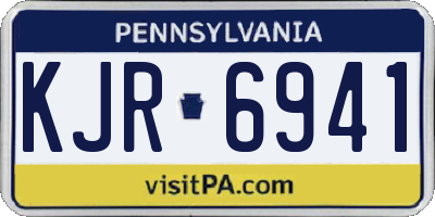 PA license plate KJR6941