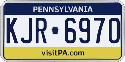 PA license plate KJR6970