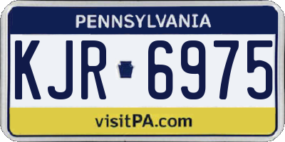 PA license plate KJR6975