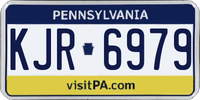 PA license plate KJR6979