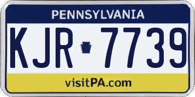 PA license plate KJR7739