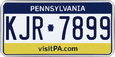 PA license plate KJR7899