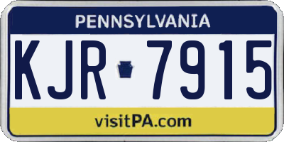 PA license plate KJR7915