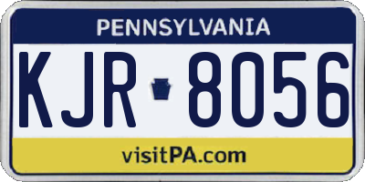 PA license plate KJR8056