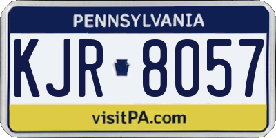 PA license plate KJR8057