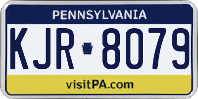 PA license plate KJR8079
