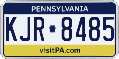 PA license plate KJR8485