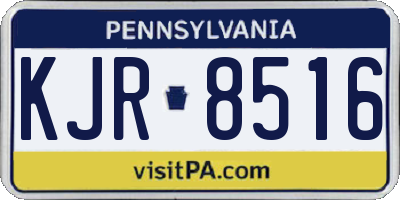 PA license plate KJR8516
