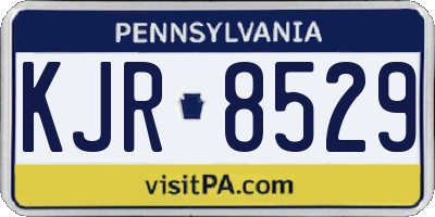 PA license plate KJR8529