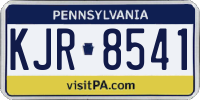 PA license plate KJR8541