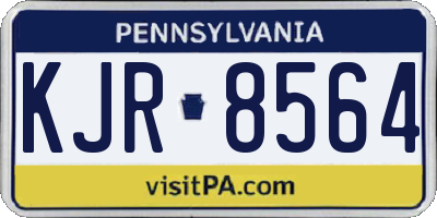 PA license plate KJR8564