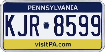 PA license plate KJR8599