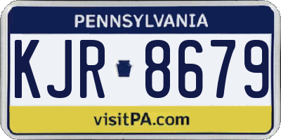 PA license plate KJR8679